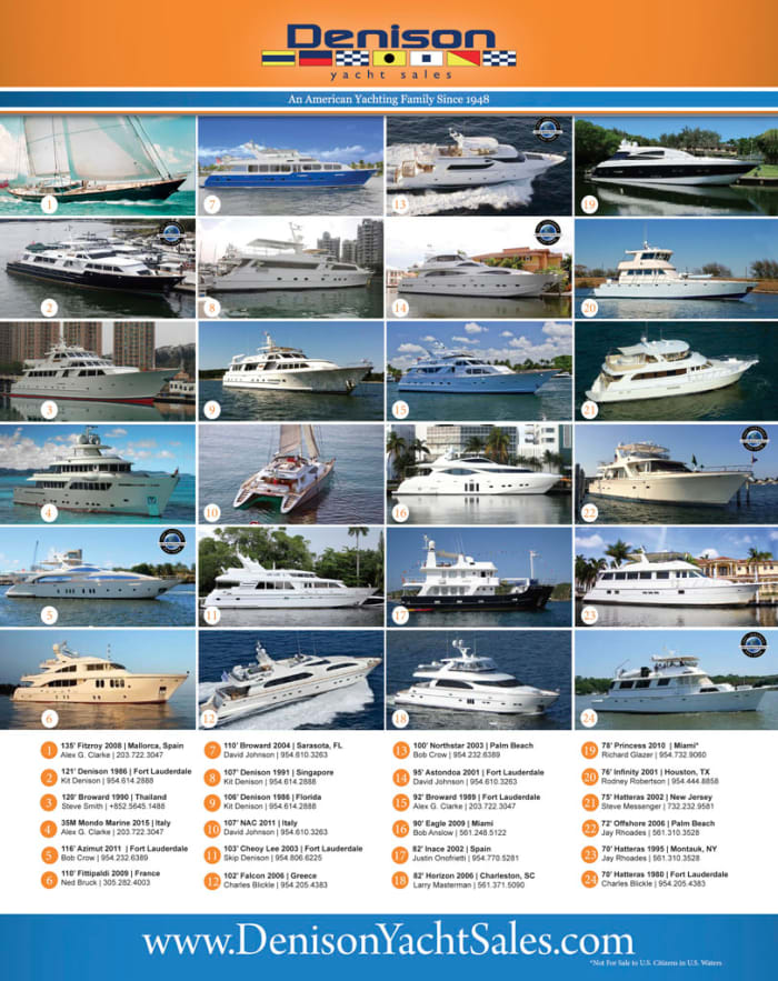 denison yacht broker salary