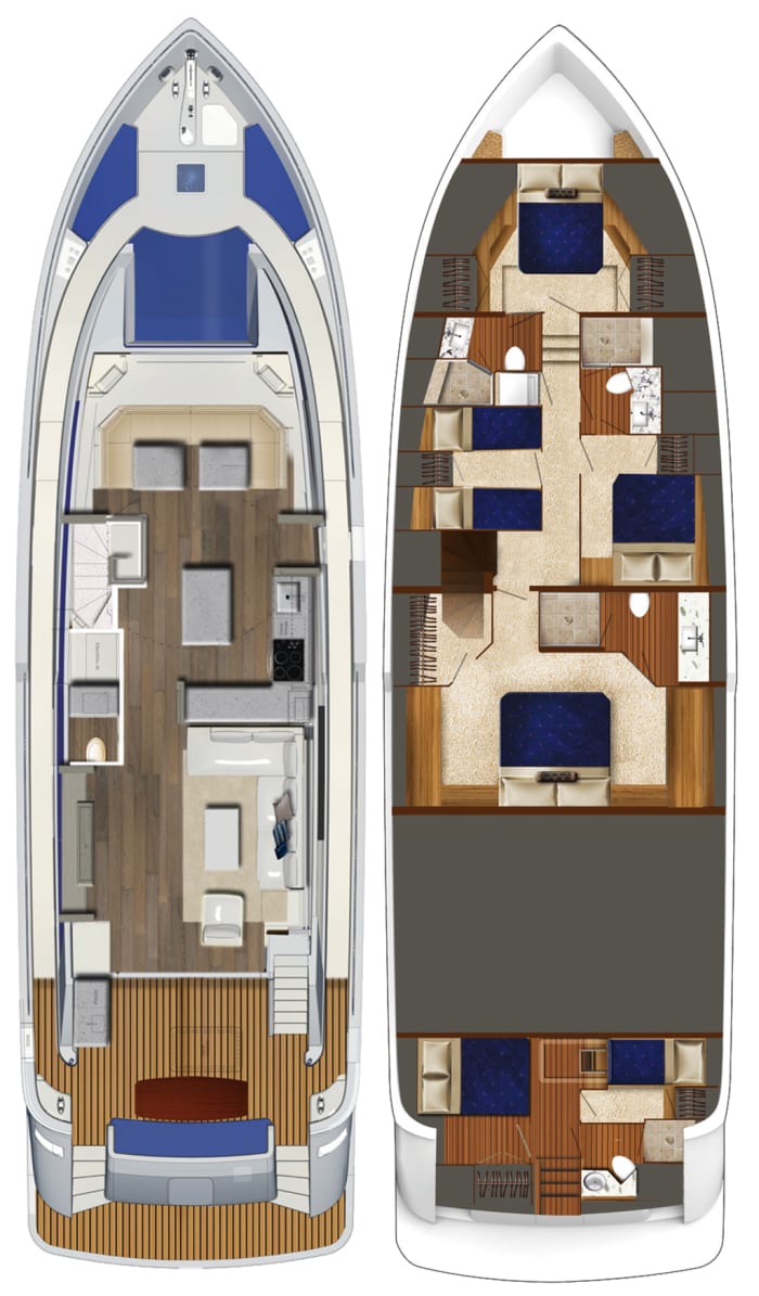 motor yacht home layout