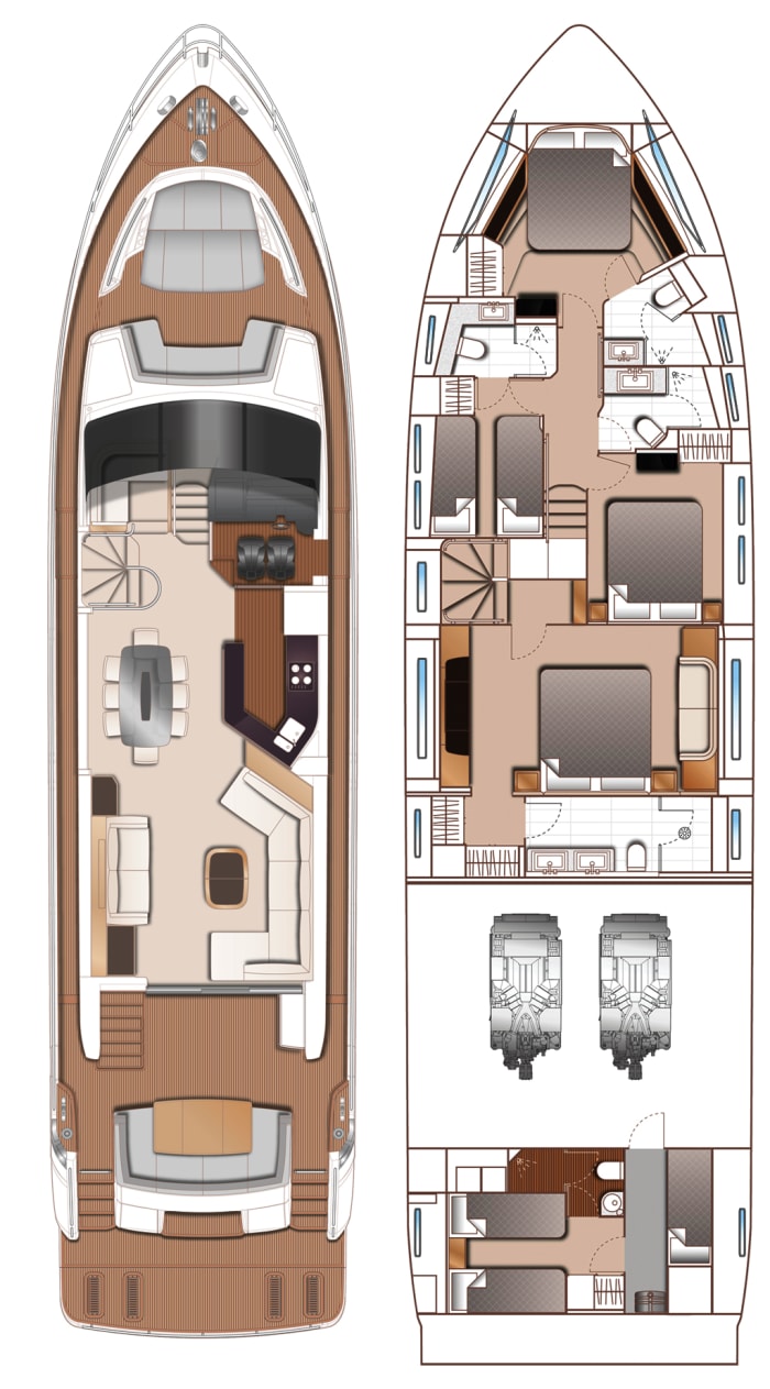 princess motor yacht parts