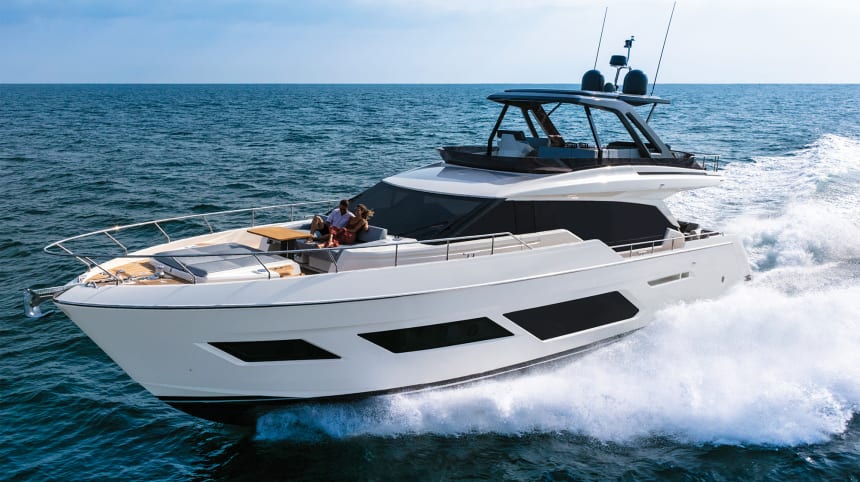 Sea Trial and review of the Ferretti 720 - Power & Motoryacht