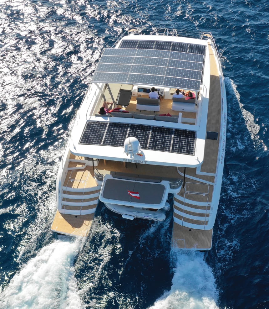 silent 55 electric catamaran