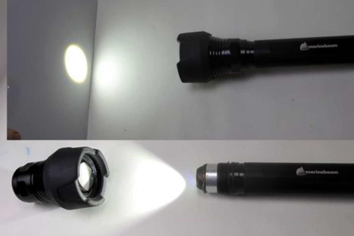 Marinebeam: Ultra Long Range LED Flashlight Tested, MarineKinetix Wind ...