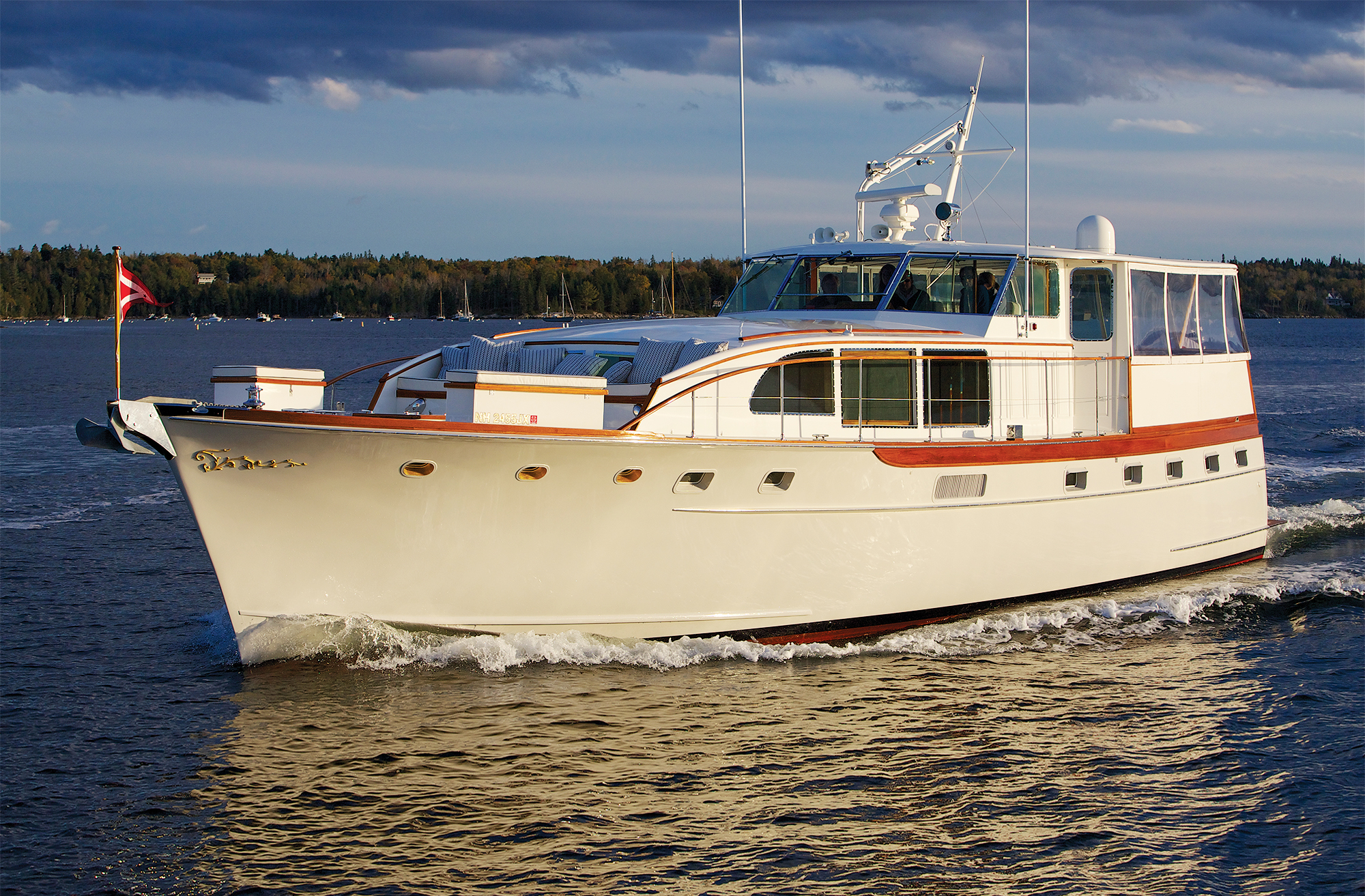 A vintage yacht