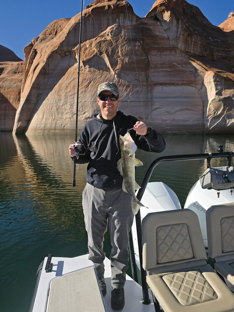 A mean with a fish