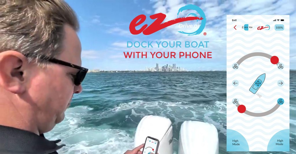 Boater using ezDrive®.ai on their smartphone